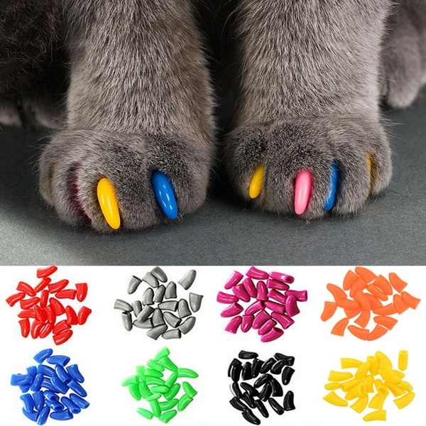 Soft Claws Blue Sparkle Cat Nail Caps, Small | Petco